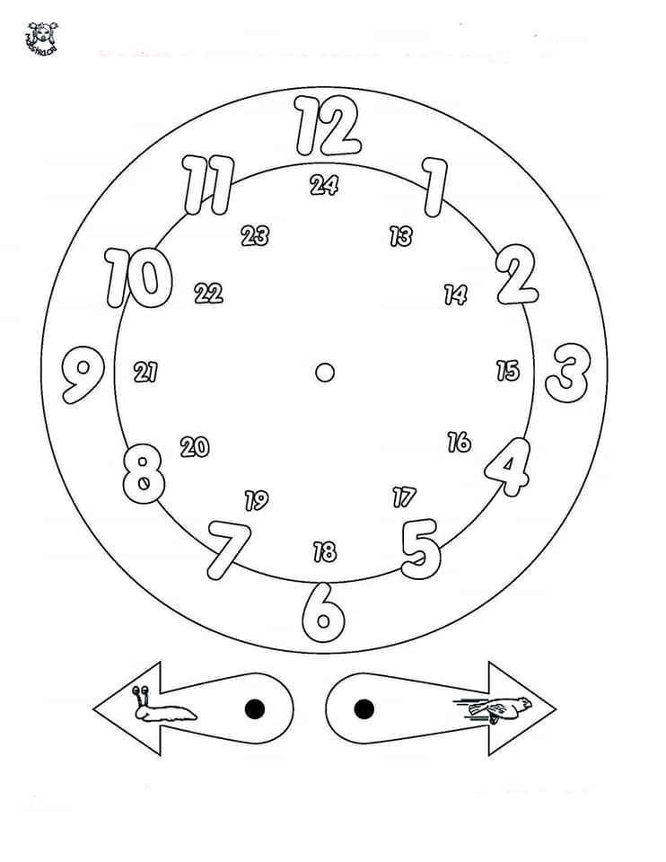 بالصور اوراق عمل درس الساعة مادة اللغة الانجليزية للمراحل الاولية Oclock worksheets